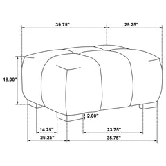 Plather - Rectangular Ottoman