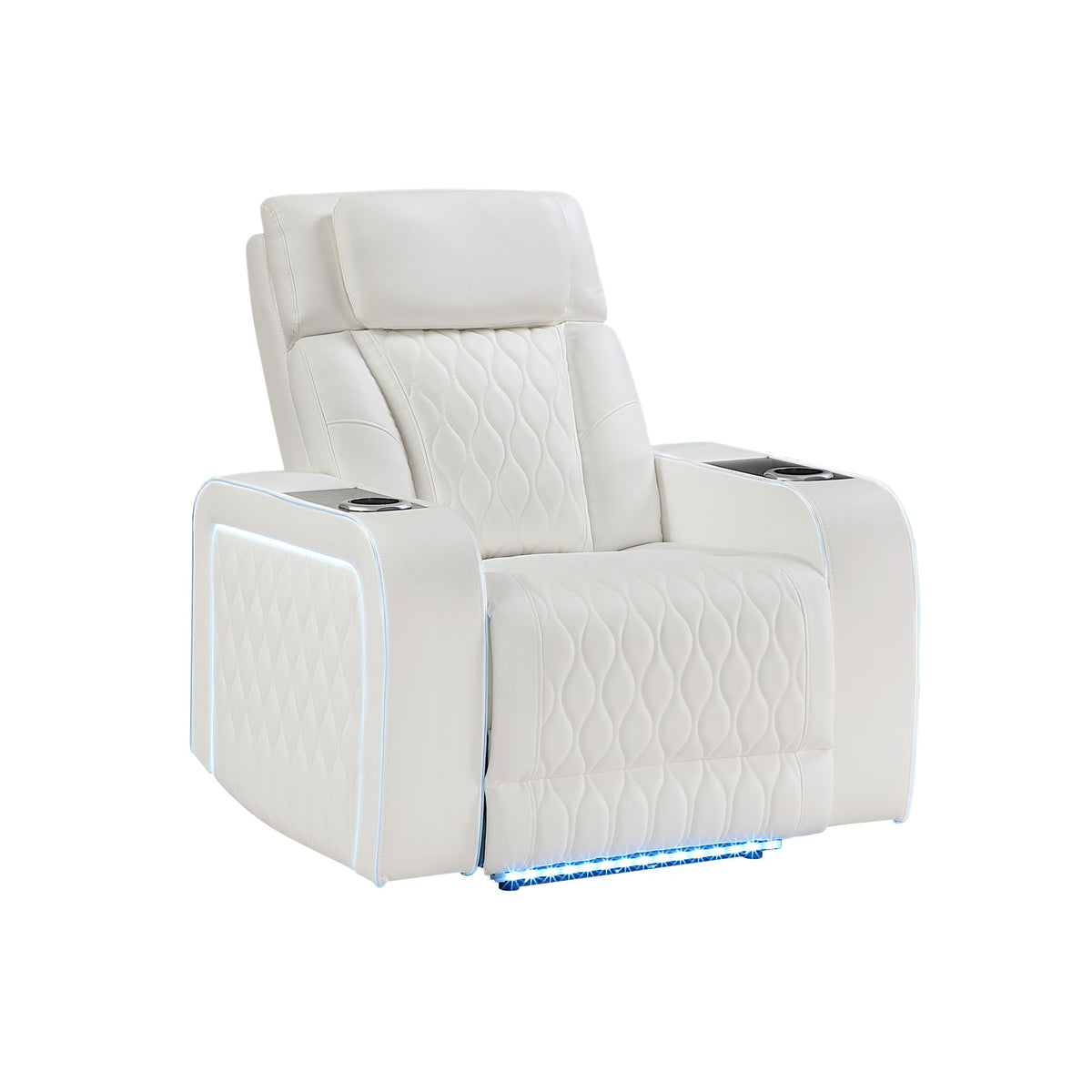 Electra - Power Recliner With Power Headrest, Massage, LED Lighting And USB Control