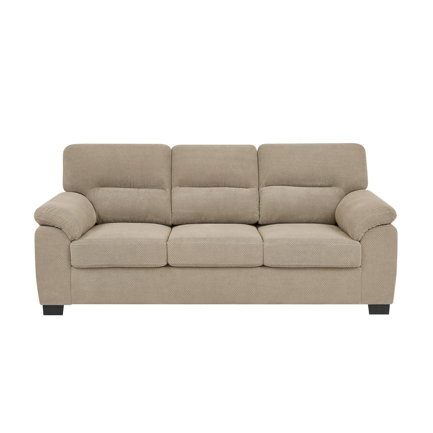 3 Seater Sofa With Padded Armrests And Triangular Leg