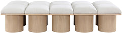 Pavilion - 10 Piece Modular Bench With Natural Base
