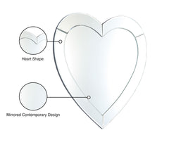 Heart - Mirror - Pearl Silver