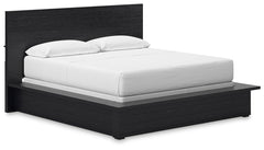 Londer - California King Panel Bed - Black