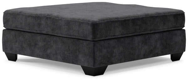 Lavernett - Oversized Accent Ottoman - Charcoal
