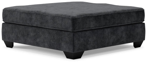 Lavernett - Oversized Accent Ottoman - Charcoal