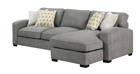 Right Side Facing Chaise Sectional - Gray - Wood
