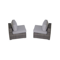 Modern Rattan Wicker Seating Group With Cushions