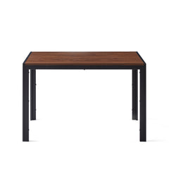Creative Design Veneered MDF Wood Structure Rectangular Walnut Dining Table - Walnut