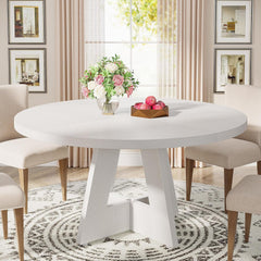 Round Dining Cross Base Kitchen Table