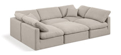 Indulge - Linen 6 Piece Modular Sectional