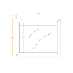 Monica - Mirror With Clean Lines - Dark Oak