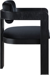 Sacha - Velvet Dining Chair With Black Base (Set of 2)