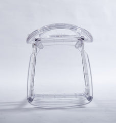 Dining Chair, Plastic Seat, Welding Chair (Set of 4) - Transparent