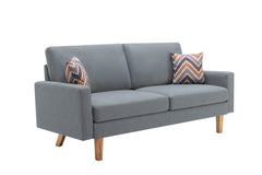 Bahamas - Minimalistic Sofa With 2 Throw Pillows