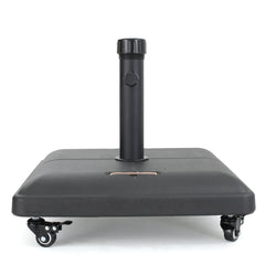 Wheelie - Stylish Square Umbrella Base With Stainless Steel Pole Handle