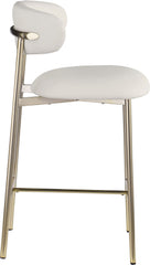 Lupita - Counter Stool With Brushed Gold Frame (Set of 2)