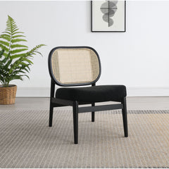 Quinne - Accent Chair With Padded Seat - Black