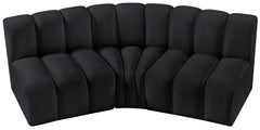 Arc - Velvet 3 Piece Modular Corner Sofa