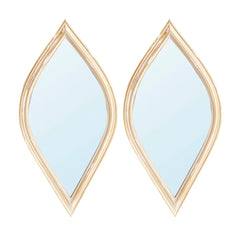 Small Decorative Mirror For Wall Decor, 2 Pieces Wall Accent