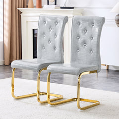 Elegant Design Alligator Skin Upholstered Dining Chairs