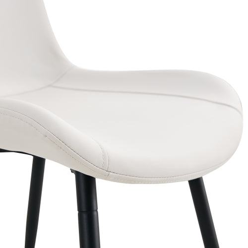 Comedor Redondo Minimalista 6 Puestos - Marrón y Blanco 48 - 011