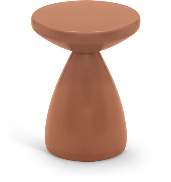 Anika - Iron End Table - Terracotta