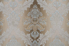 Sorina - Sofa With 7 Pillows - Velvet, Fabric & Antique Gold