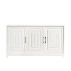 TV Stand For TVs Up To 65", Modern Entertainment Center Media Console Cabinet With 2 Spacious Storage Space