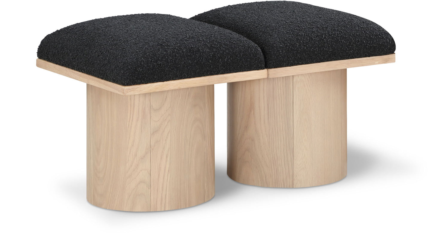 Pavilion - 2 Piece Modular Bench With Natural Base