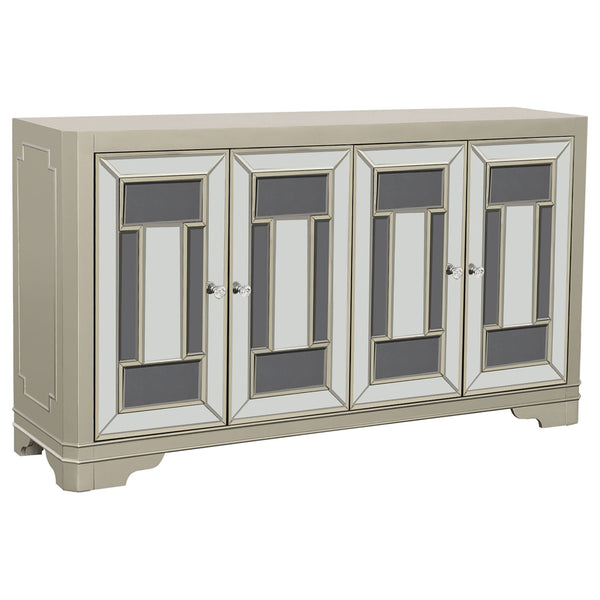 Adriane - 4 Door Accent Cabinet - Champagne