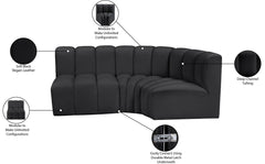 Arc - Faux Leather 3 Piece Sofa