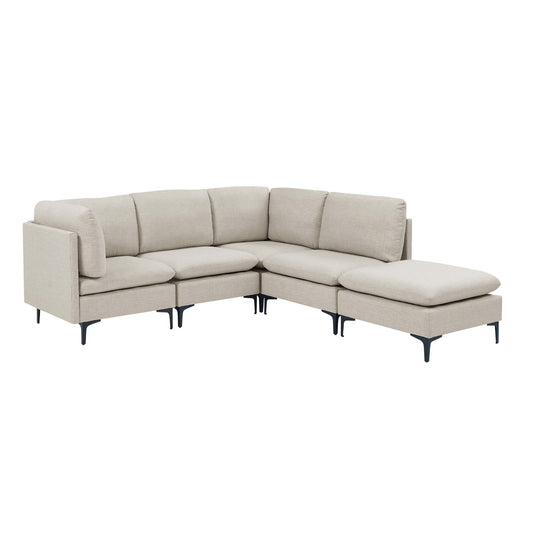 Upholstered Modular Sectional & Tall Legs