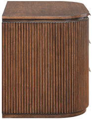 Astrid - Solid Wood And Oak Veneer Nightstand