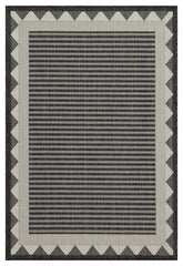 Sunshine - 5'3" X 7'3" Polypropylene Indoor & Outdoor Area Rug - Anthracite