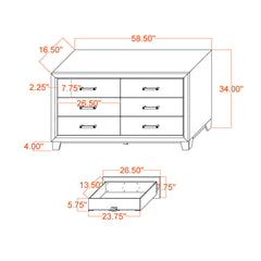 Soluto - Dresser - Gray / Black