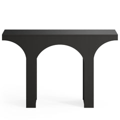 Console Table With Arched Base For Entryway - Black