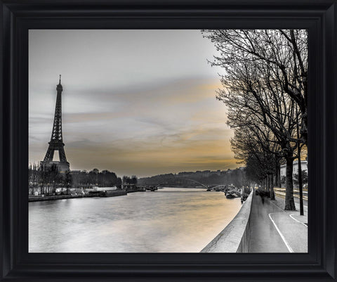 Amber Haze Promenade - 28" x 34" Framed Wall Art