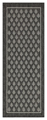 Sunshine - 5'3" X 7'3" Indoor, Outdoor Polypropylene Area Rug - Anthracite