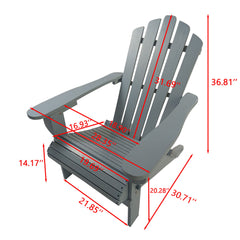 Outdoor Or Indoor Adirondack Chair - Walnut