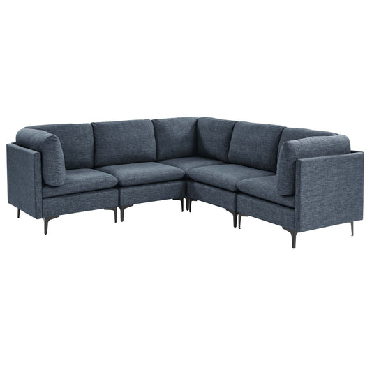 Upholstered Modular Sectional With Tall Legs
