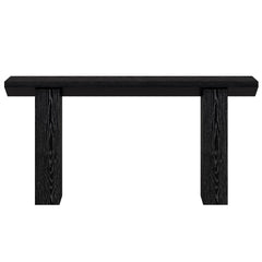 Extra Long Narrow Console Table For Entryway & Hallway - Black / White Print