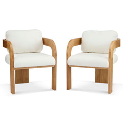 Dining Chairs With Pillow Back (Set of 2)