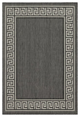 Sunshine - 5'3" X 7'3" Polypropylene Indoor, Outdoor Area Rug - Anthracite