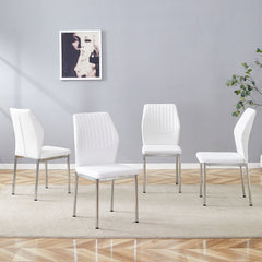 Luxury Simple High Resilience Dining Chair With Metal Legs