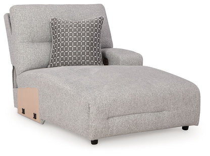Acklen Place - Raf Power Reclining Back Chaise - Pewter