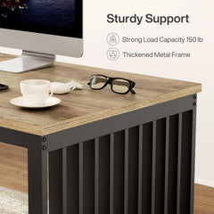 Double Computer Desk For 2 Person, Extra Long Workstation