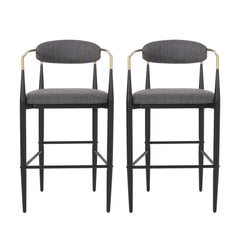 Counter Height Upholstered Barstools (Set of 2)