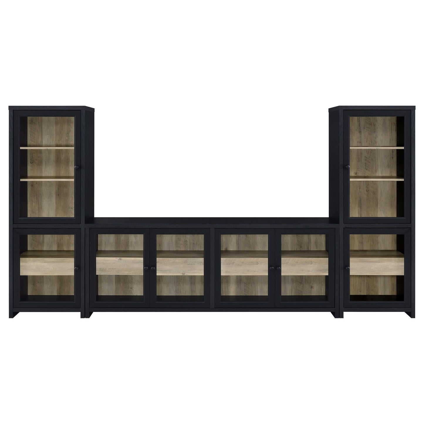 Kennison - 3 Piece Entertainment Center - Black