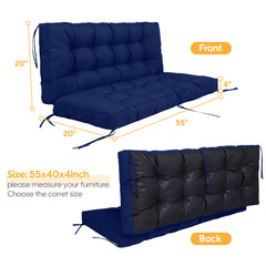 Outdoor Swing Seat Cushion Pad For 2 - 3 Seater Bench