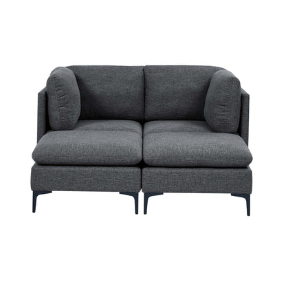 Upholstered Modular Sectional & Tall Legs