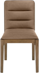 Ellis - Vegan Leather Upholstered Dining Chair (Set of 2) - Brown Base